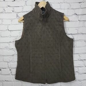 NCTO Nomadic Traders Vest‎ Mens Sz S Quilted Brown Lined